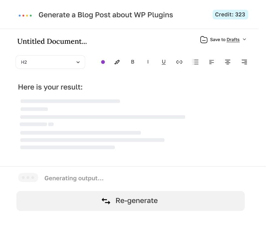 Erstellen, Bearbeiten, Exportieren.