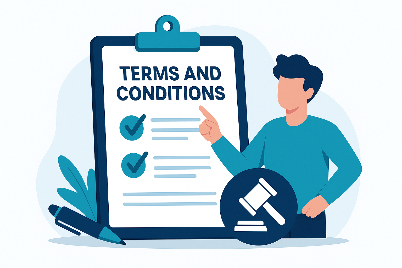 Nutzungsbedingungen Illustration